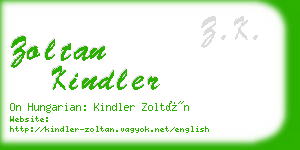 zoltan kindler business card